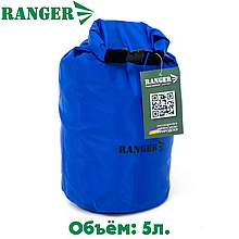 Гермомішок для речей захисний Ranger 5 L Blue синій 35х18х18 см