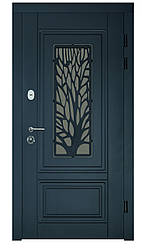 Вхідні вуличні двері для будинку "Портала" серія Тріо RAL ― модель S-3 (Три контури)