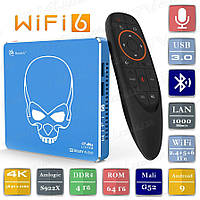 Смарт ТВ приставка Beelink GT-King PRO 2021 4/64 Гб Wifi 6 Android Smart TV Box Андроид ТВ бокс А7410-3