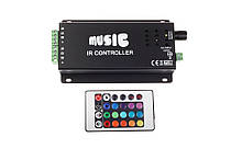 Контролер RGB 12A-IR-144W 12V 24 кнопки music