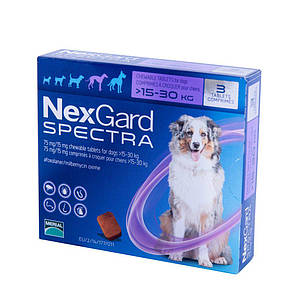 Нексгард Спектра для собак 15 - 30 кг | NexGard Spectra - 3 шт