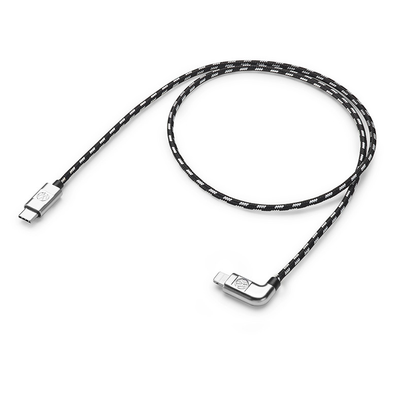 Оригінальний кабель Volkswagen USB C - Apple Lightning, 70 cm., Артикул 000051446BB