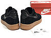 Зимові кросівки Nike Air Force 1 low Black Найк Форс чорні замшеві чоловічі хутряні утеплені, фото 11