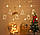 Гірлянда "Різдвяний мотив" 3,5 метри занавіс штора нитка теплий білий, фото 4
