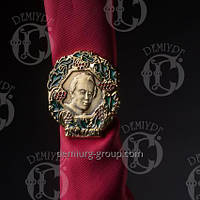 Кольцо для платка с изображением Т.Г. Шевченко