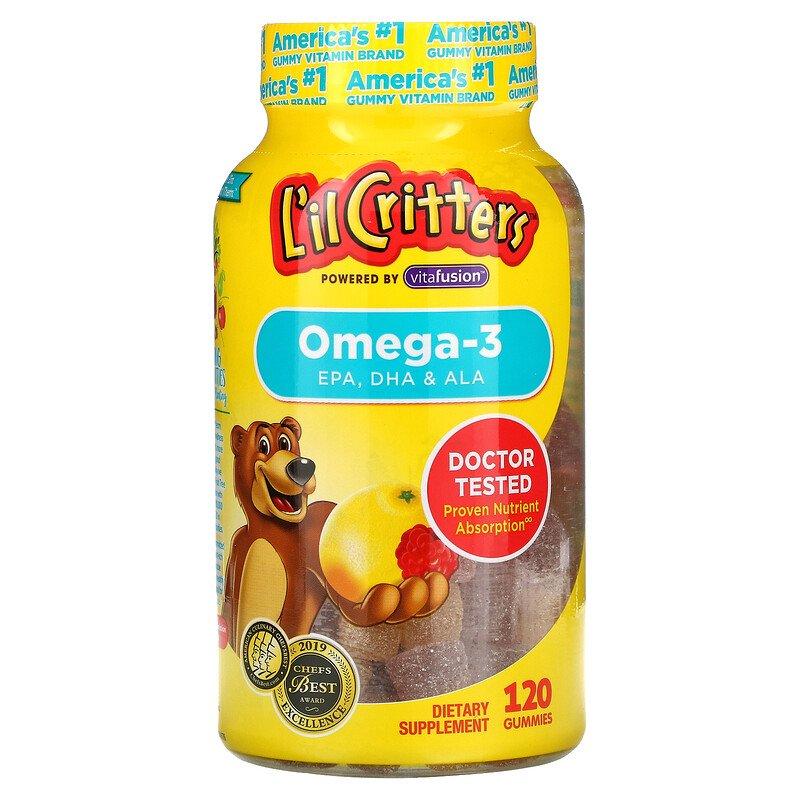 Omega-3 L'il Critters 120 жувальних таблеток