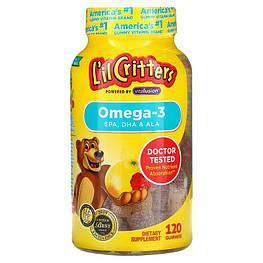 Omega-3 L'il Critters 120 жувальних таблеток