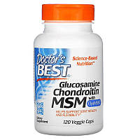 Glucosamine Chondroitin MSM with OptiMSM Doctor's Best 120 капсул