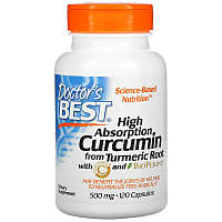 Curcumin C3 Complex High Absorption 500 мг Doctor's Best 120 капсул