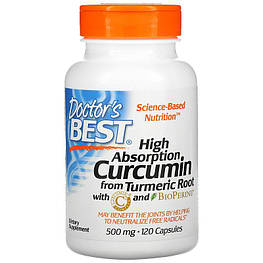 Curcumin C3 Complex High Absorption 500 мг Doctor's s Best 120 капсул