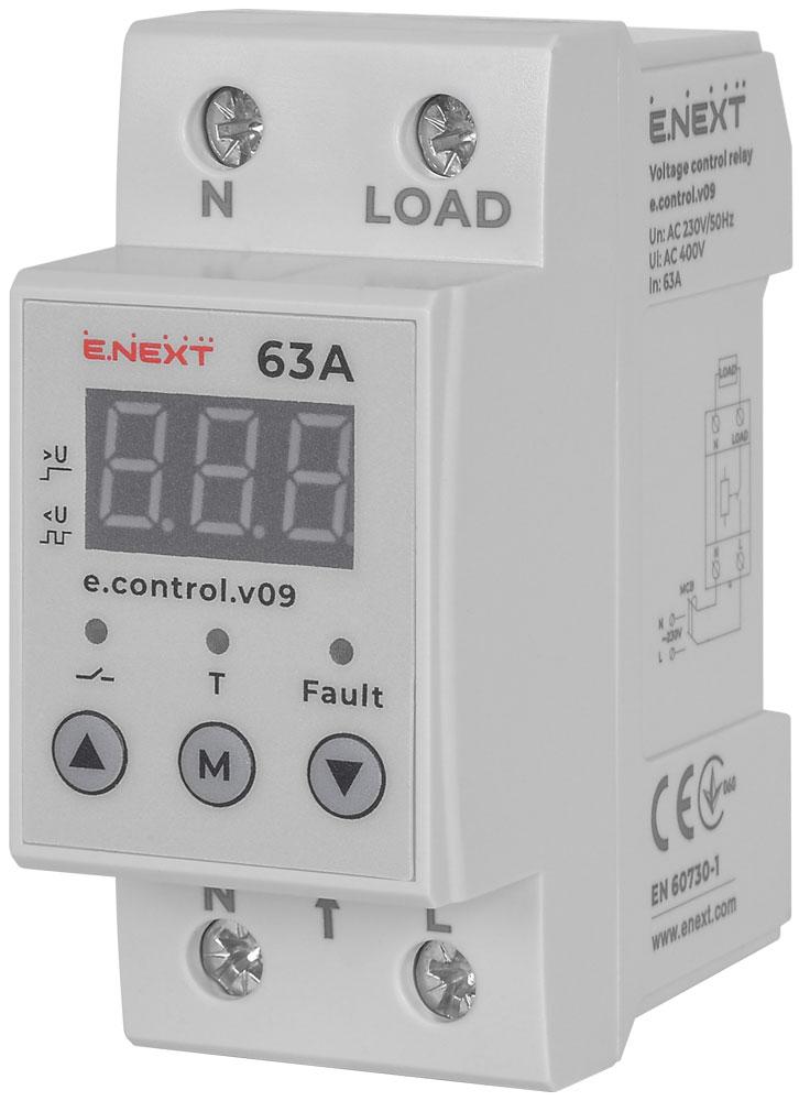 Реле напруги однофазне 63А, фото 1