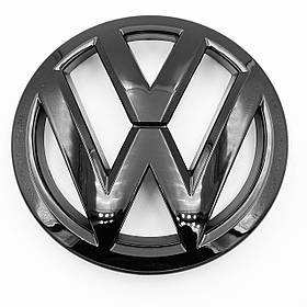 Емблема передня VW Volkswagen 150 мм TIGUAN, PASSAT B7 (NMS) USA - Чорний глянець (561853600)