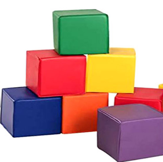 М'які Кубики дитячі розмір 15х15х15см різнокольорові 6 шт