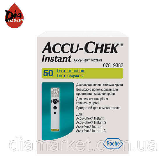 Тест-смужки Акку Чек Інстант (Accu Check Instant) 1 пачка, фото 1