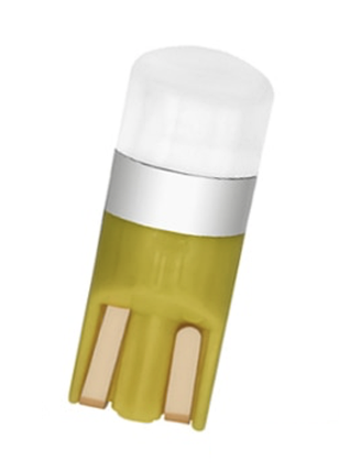 Лампочка автомобільна T10 LED W5W 3030 SMD - жовтий, фото 3