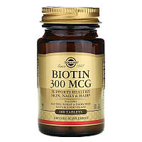 Biotin 300 мкг Solgar 100 таблеток