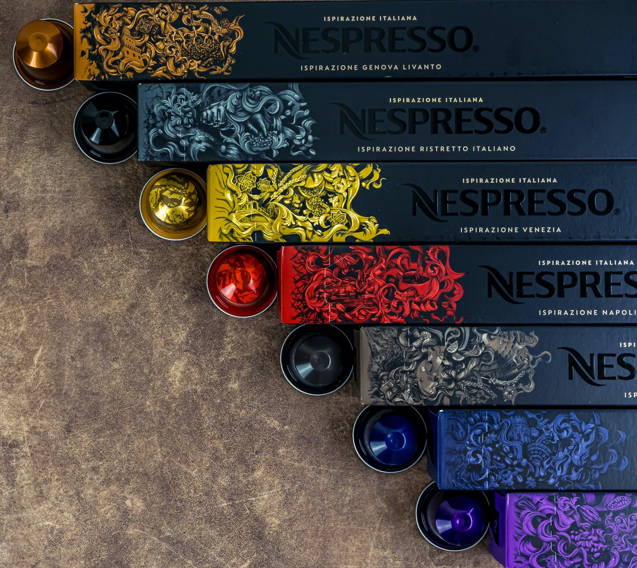 Набір кави в капсулах Nespresso італійське натхнення — 70 оригінальних капсул (Швейцарія)