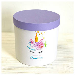 Подарочная коробка "Unicorn" d20 h20