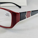 +1.75 Готовые женские прямоугольные очки в пластиковой оправе, фото 5