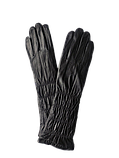 Жіночі шкіряні подовжені рукавички чорні Paidi, фото 4