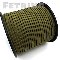 Шнур замшевий 3 мм, оливковий