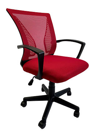 Крісло офісне Star C487 червоне, сітка, фото 2
