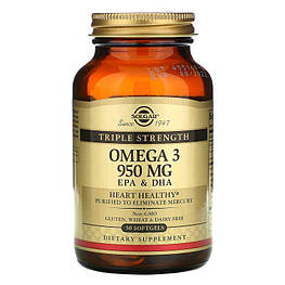 Omega 3 950 мг Solgar 50 капсул