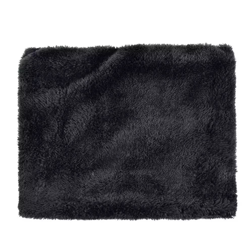 Стильный набор: мужская зимняя шапка черная с меховой подкладкой + теплый снуд бафф на меху - фото 10 - id-p1113277348
