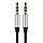 Кабель Baseus Audio Yiven M30 mini-Jack (3.5 mm) 1.5m, Silver+Black (CAM30-CS1), фото 7