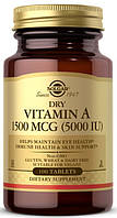 Вітамін Solgar — Vitamin A 1500 мкг (5000 IU) (100 таблеток)