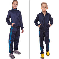 Тренировочный костюм для футбола детский LD-6805T, рост 120-125 Голубой-синий 122, Синий