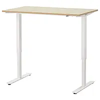IKEA SKARSTA / TROTTEN Рабочий стол с регулируемой высотой, бежевый / белый (794.354.10)