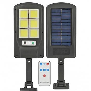 Вуличний ліхтар Світильник на сонячній батареї з датчиком руху і пультом BK-120-6COB на стовп стіну solar