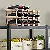 IKEA MAGNETISK Підставка на 12 пляшок, масив дерева (505.141.15), фото 3