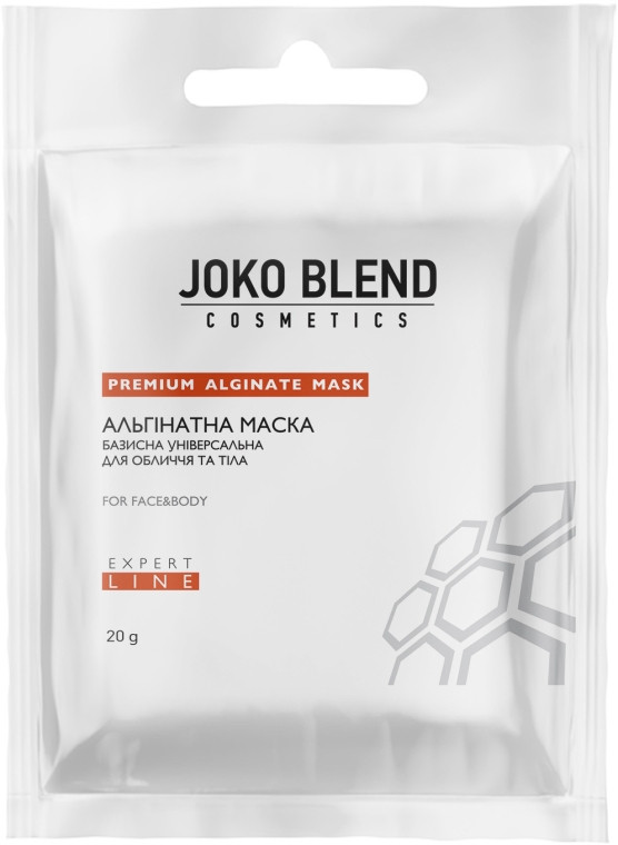 Маска альгінатна базисна універсальна для обличчя і тіла Joko Blend Face And Body Mask 20 гр, фото 1