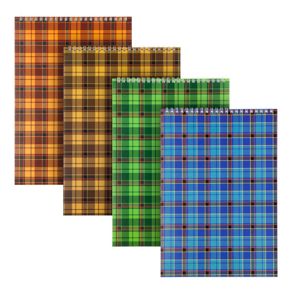 Блокнот пруж. верх. А4 48арк. кліт. "Axent" асорті №D8013-01(4)(40), фото 1