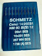 Иглы Shmetz DB-1 12/80 SES для пошива стрейчевых и трикотажных тканей