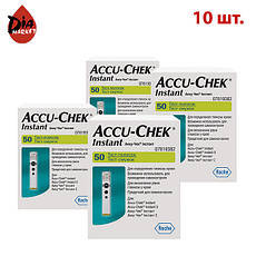 Тест-смужки Акку Чек Інстант (Accu Check Instant) 10 упаковок