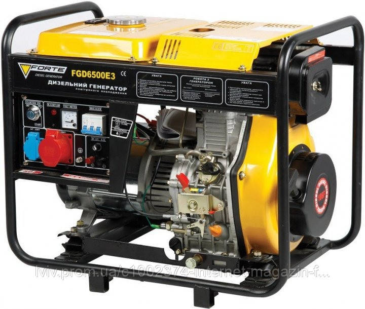 Дизельный трёхфазный генератор Forte FGD6500E3 (5,5 кВт)