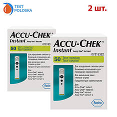 Тест-смужки Акку Чек Інстант (Accu Chek Instant) 2 упаковки