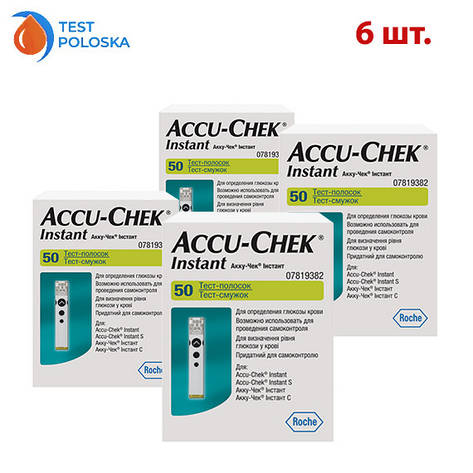 Тест-смужки Акку Чек Інстант (Accu Chek Instant) 6 упаковок, фото 1