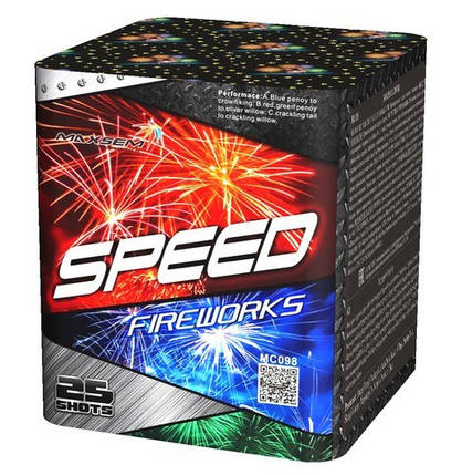 Салют SPEED FIREWORKS RED Калібр 30 мм \ 25 пострілів MC098, фото 2