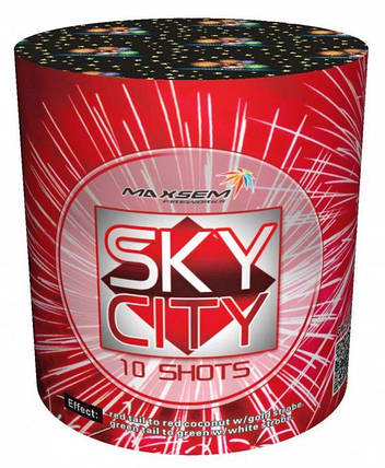 Салют SKY CITY RED Калібр 20 \ 10 пострілів GW218-96, фото 2