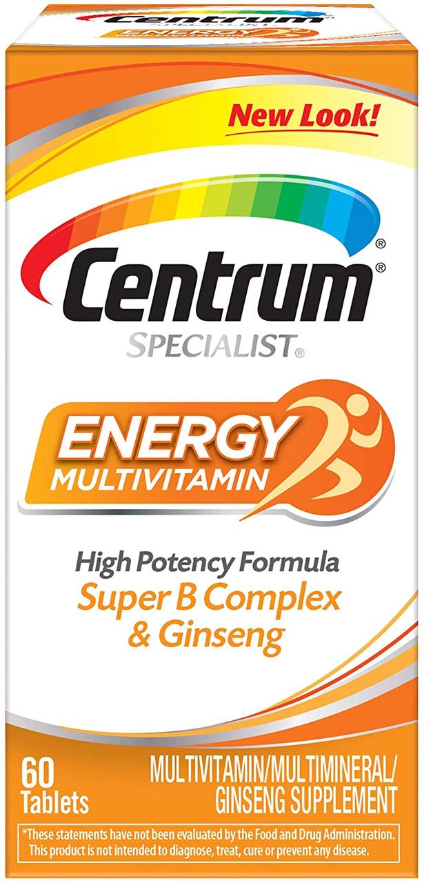 Мультивітаміни Centrum Specialist Energy Adult 60 таблеток