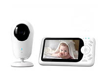 Видеоняня Baby Monitor VB608 4.3 Original JKR с датчиком звука, ночное видение + термометр, радионяня, няня