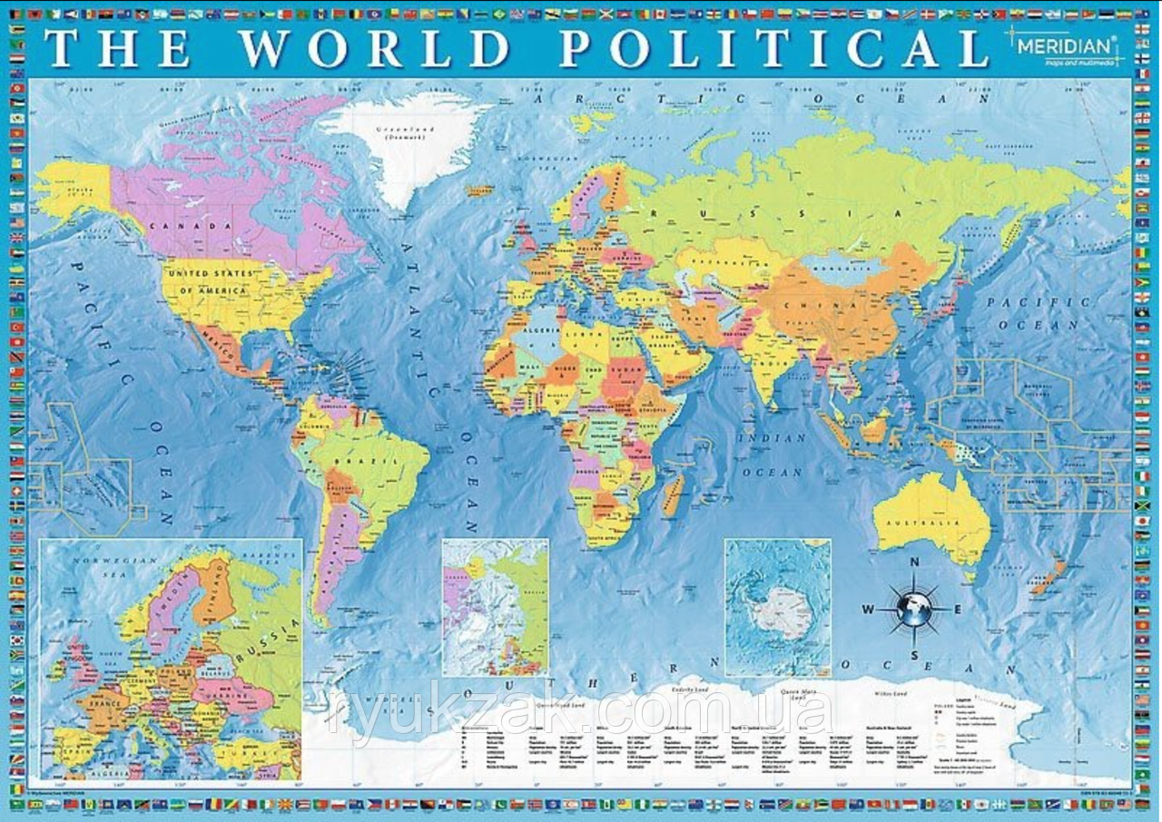 Пазл политическая карта