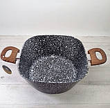 Каструля казан із гранітним антипригарним покриттям 2.8 л 20 см Edenberg EB-3961 Індукційний казан товсте дно, фото 5