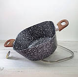 Каструля казан із гранітним антипригарним покриттям 2.8 л 20 см Edenberg EB-3961 Індукційний казан товсте дно, фото 4