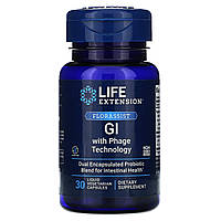 Life Extension, FLORASSIST GI, для ШКТ із фаговою технологією, 30 капсул