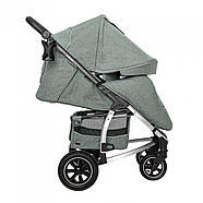 Дитяча прогулянкова коляска CARRELLO Vista CRL-5511 Olive Green на надувних колесах+дощовик L, фото 2
